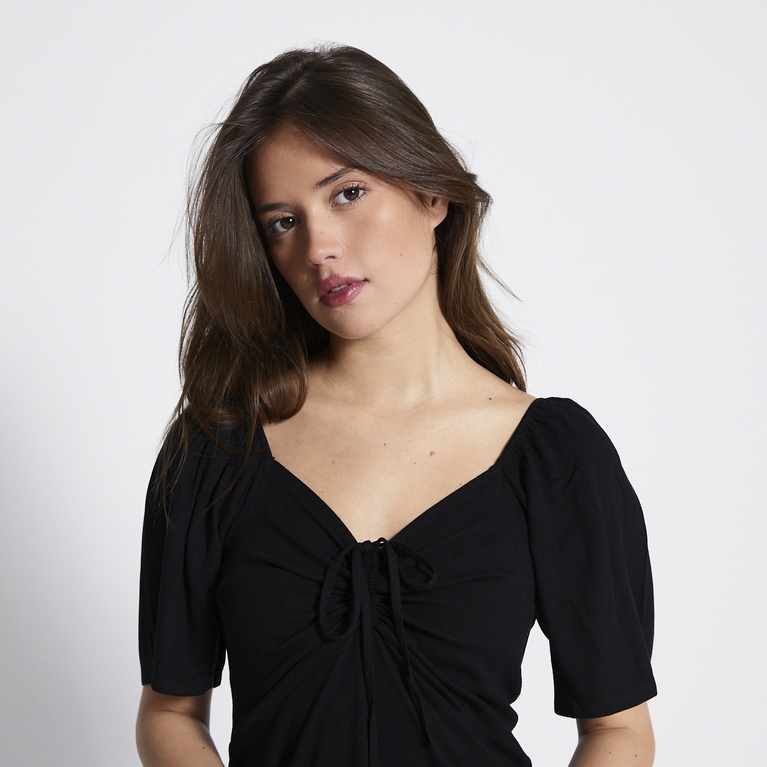 Butterfly sleeve dress "Florentina" Black